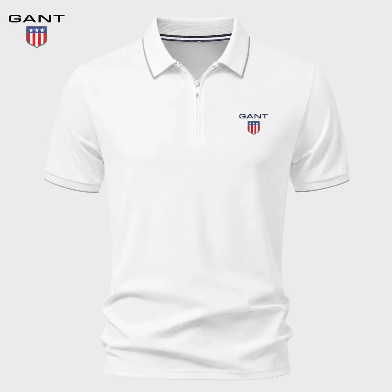 GANT™ Pikétröja med Dragkedja