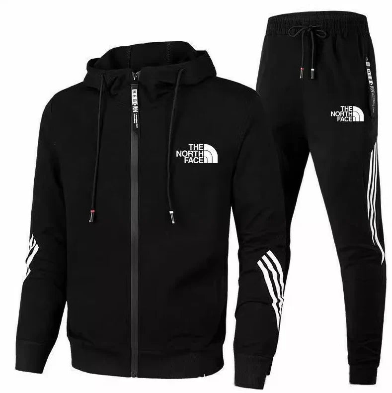 TNF™ | Men's Premium Zip Up Hooded Tracksuit Set