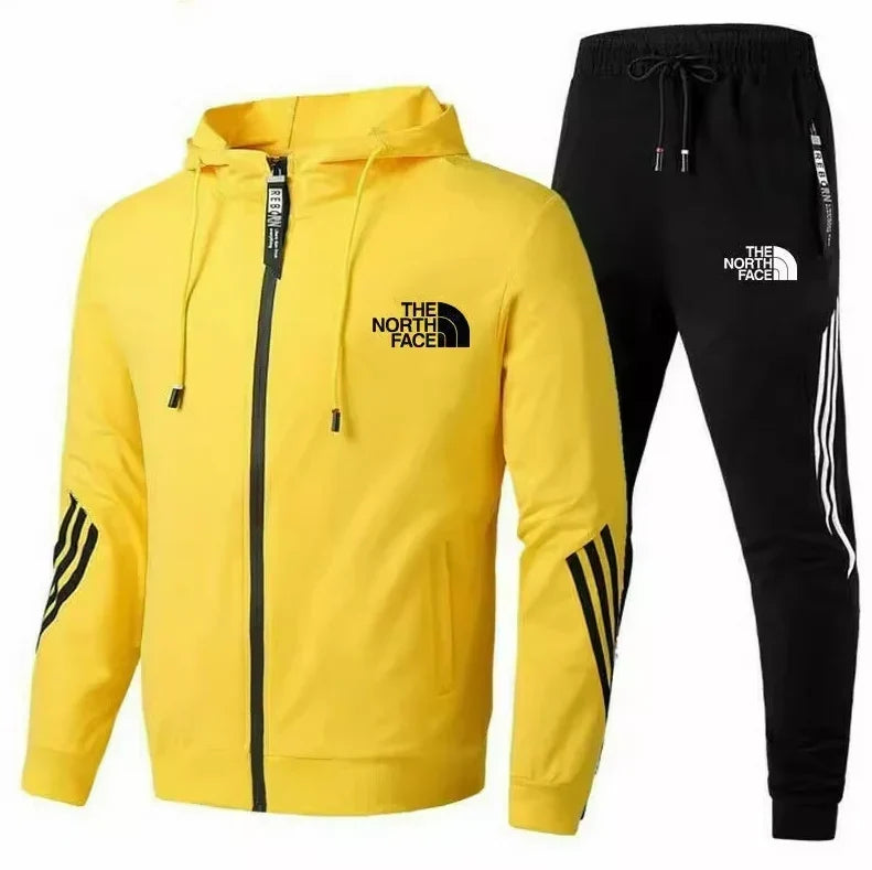 TNF™ | Men's Premium Zip Up Hooded Tracksuit Set
