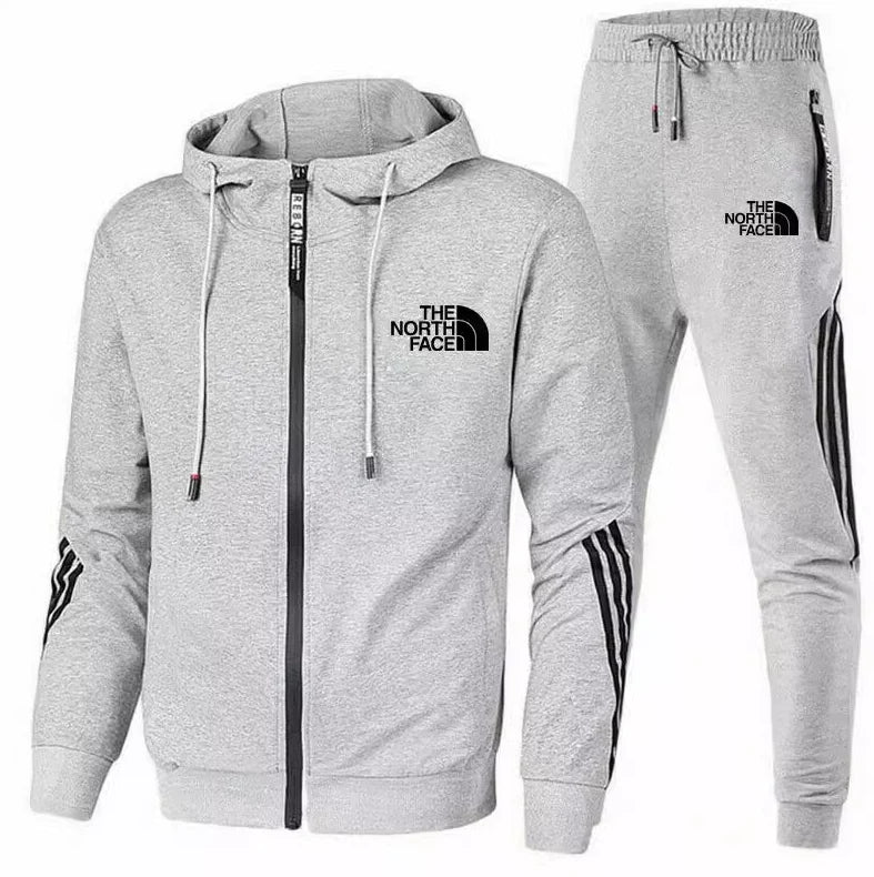 TNF™ | Men's Premium Zip Up Hooded Tracksuit Set