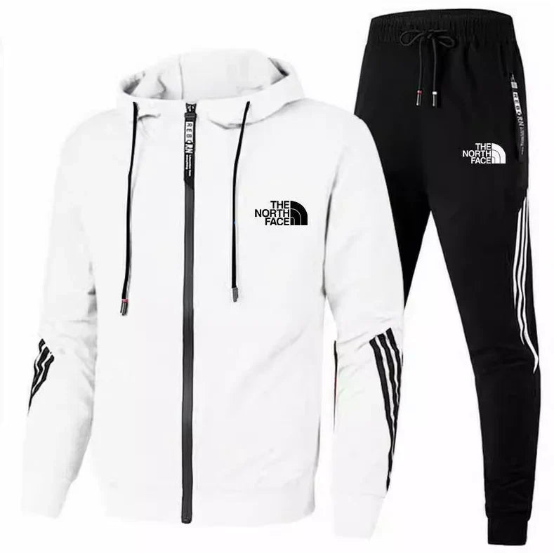 TNF™ | Men's Premium Zip Up Hooded Tracksuit Set