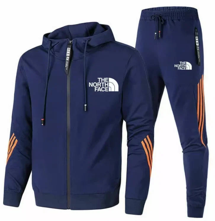 TNF™ | Men's Premium Zip Up Hooded Tracksuit Set