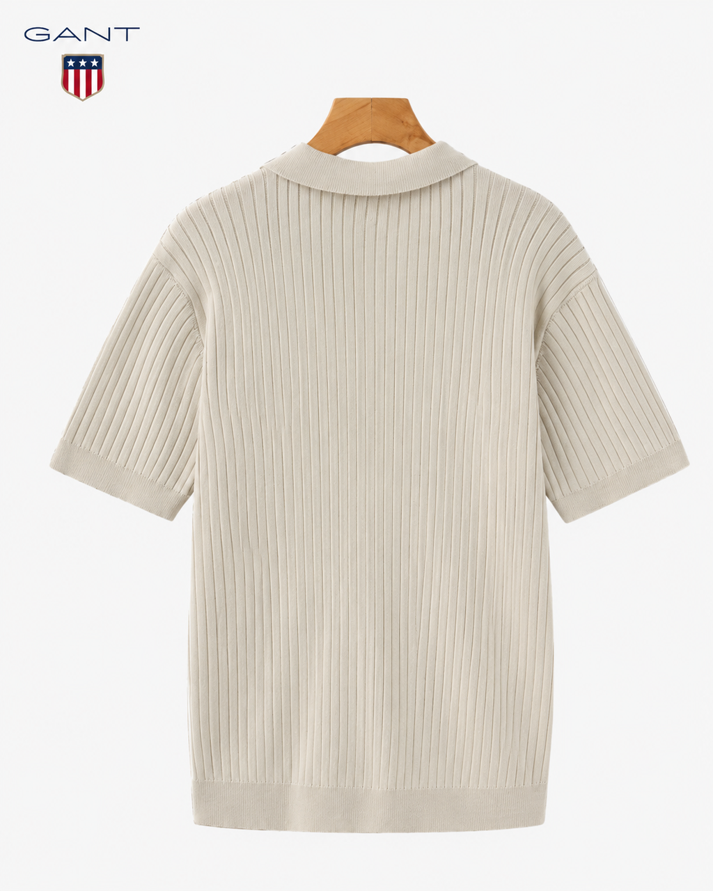 GANT® Sommar ribbad pikétröja