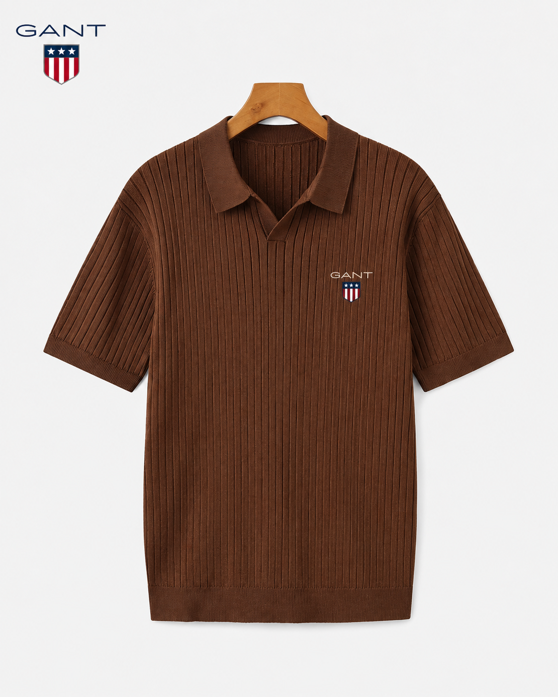 GANT® Sommar ribbad pikétröja