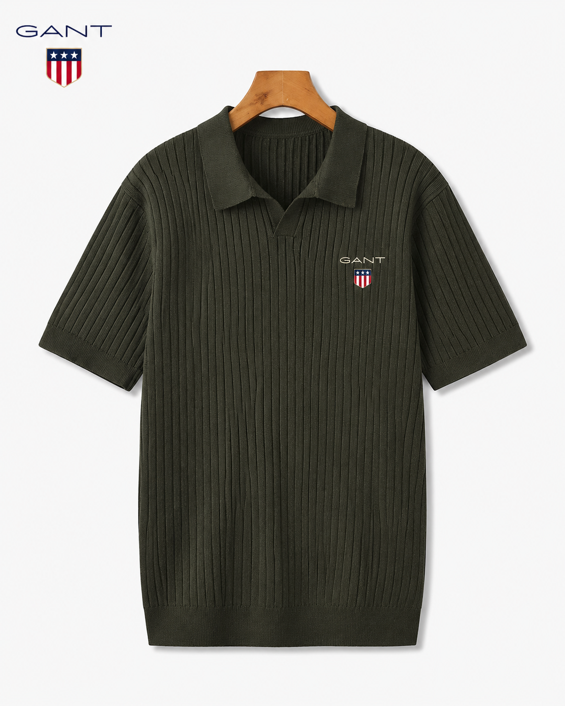 GANT® Sommar ribbad pikétröja