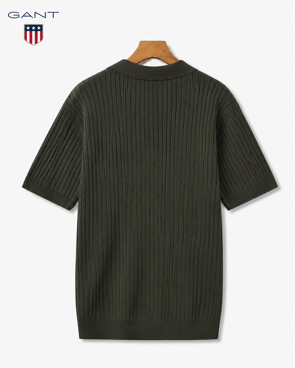 GANT® Sommar ribbad pikétröja