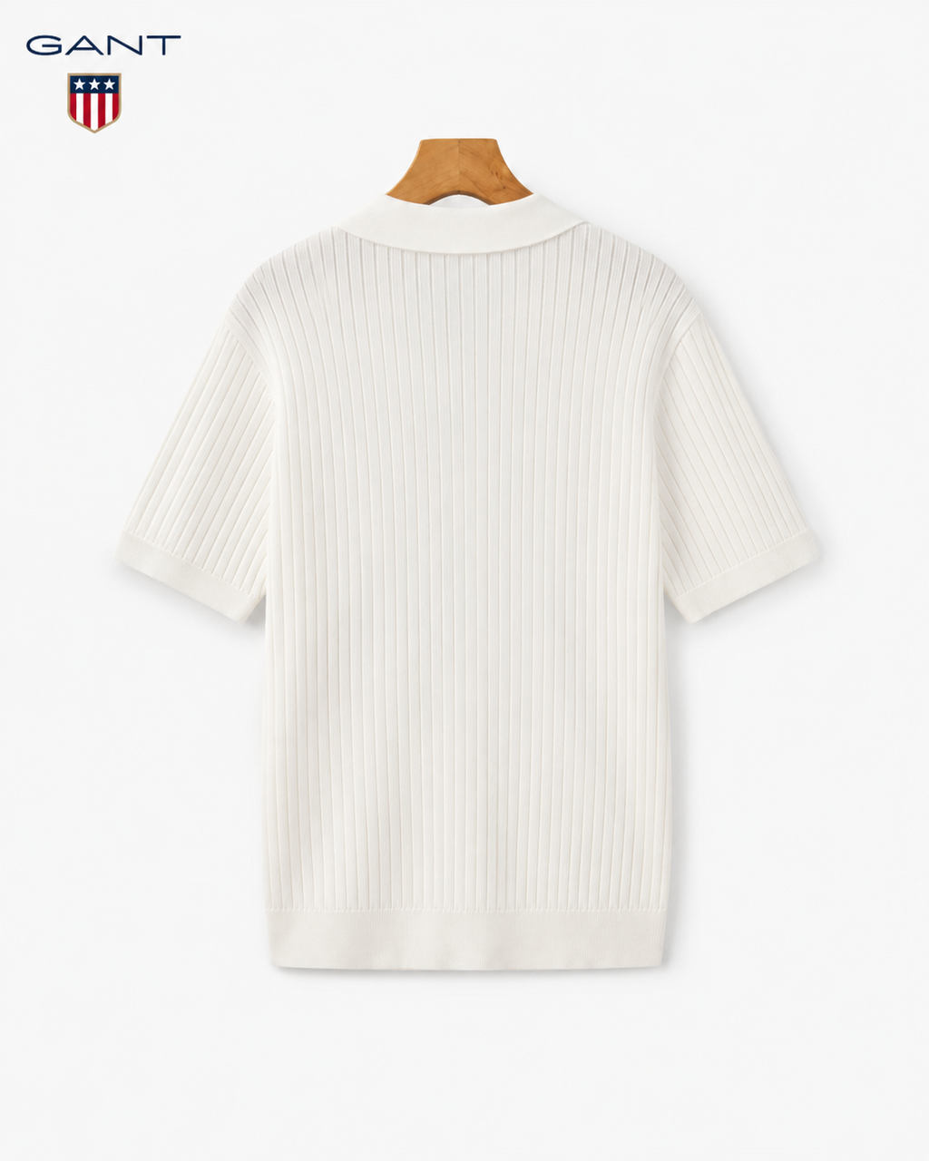GANT® Sommar ribbad pikétröja