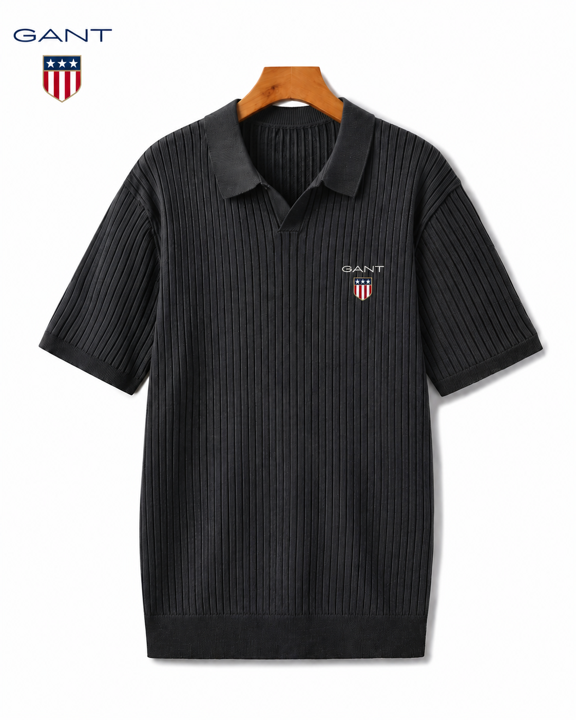 GANT® Sommar ribbad pikétröja