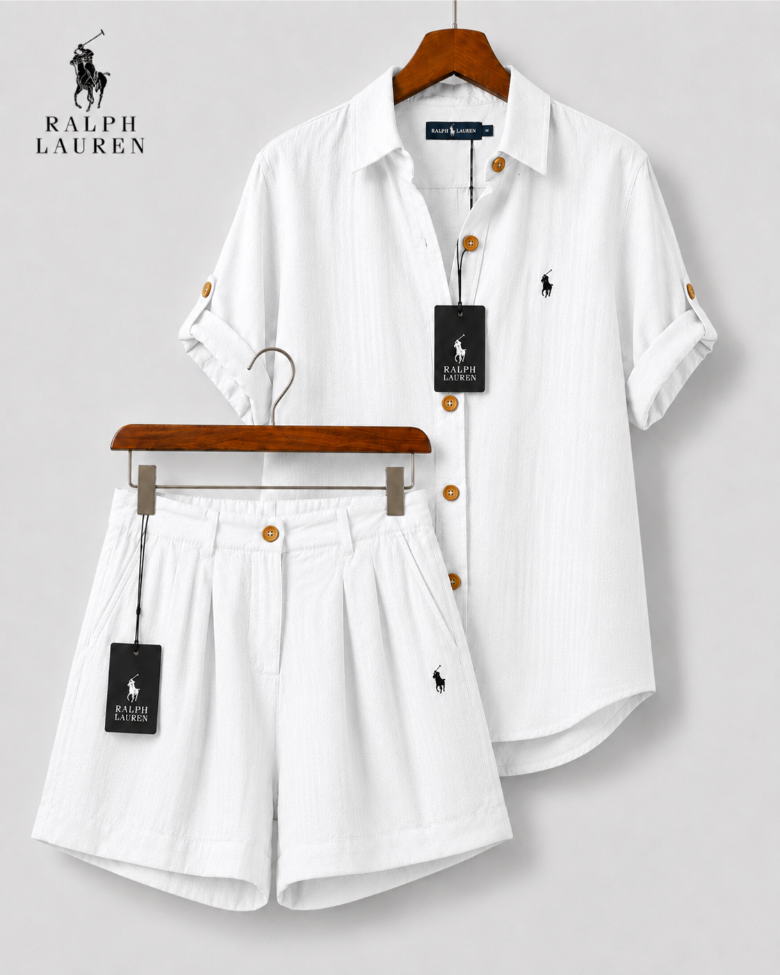 RL™ Women's Premium Linen Shirt & Shorts Set