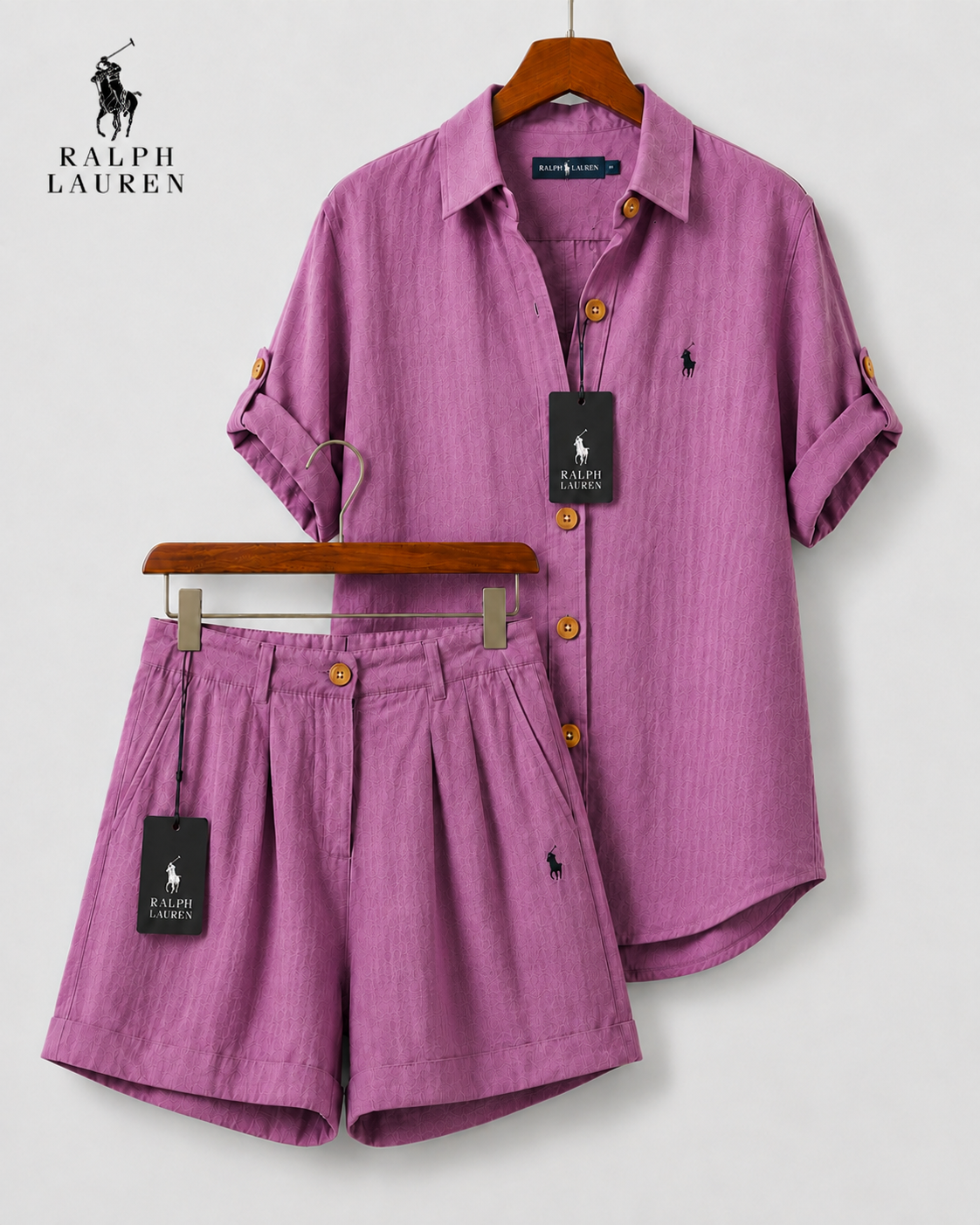 RL™ Women's Premium Linen Shirt & Shorts Set