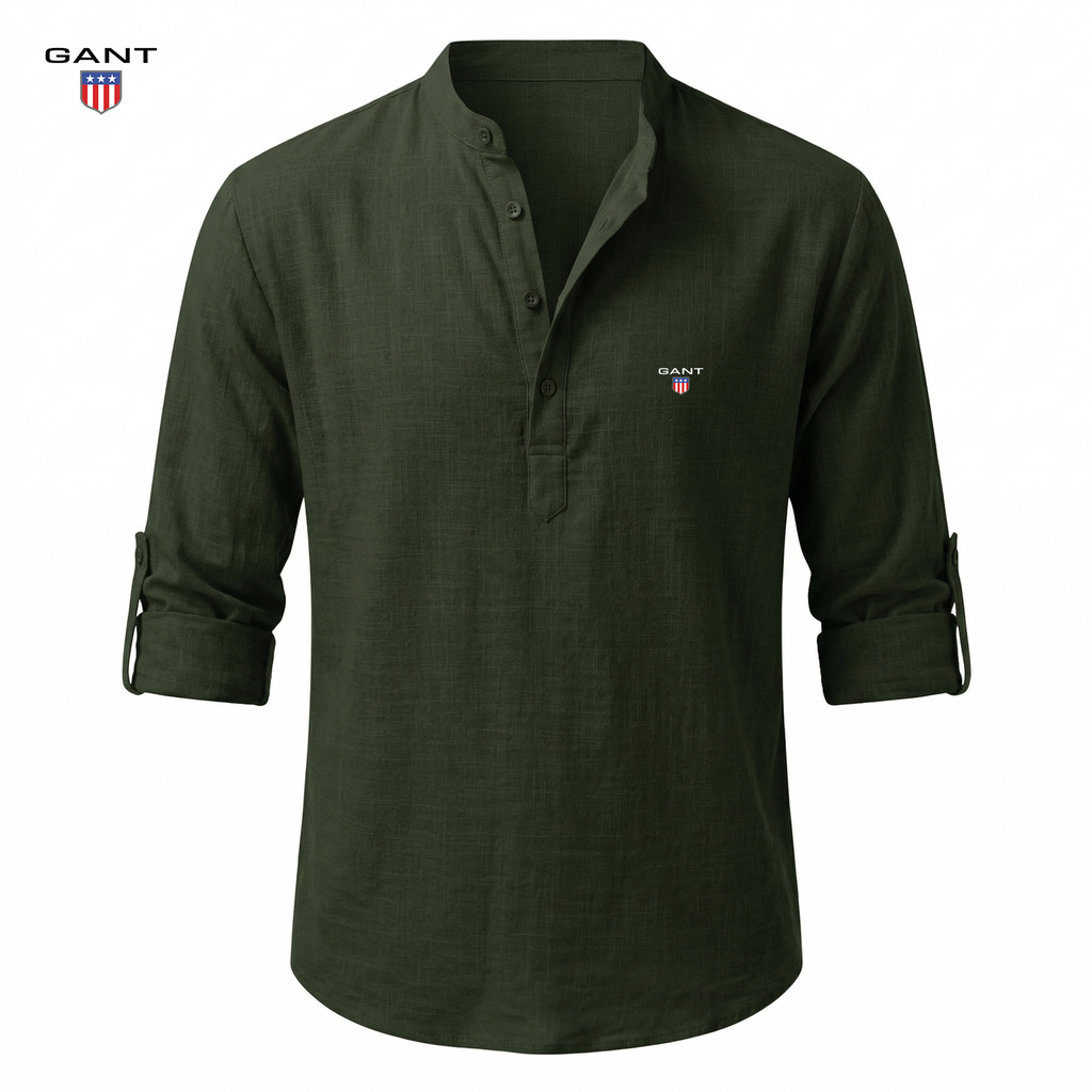Casual Henley Skjorta