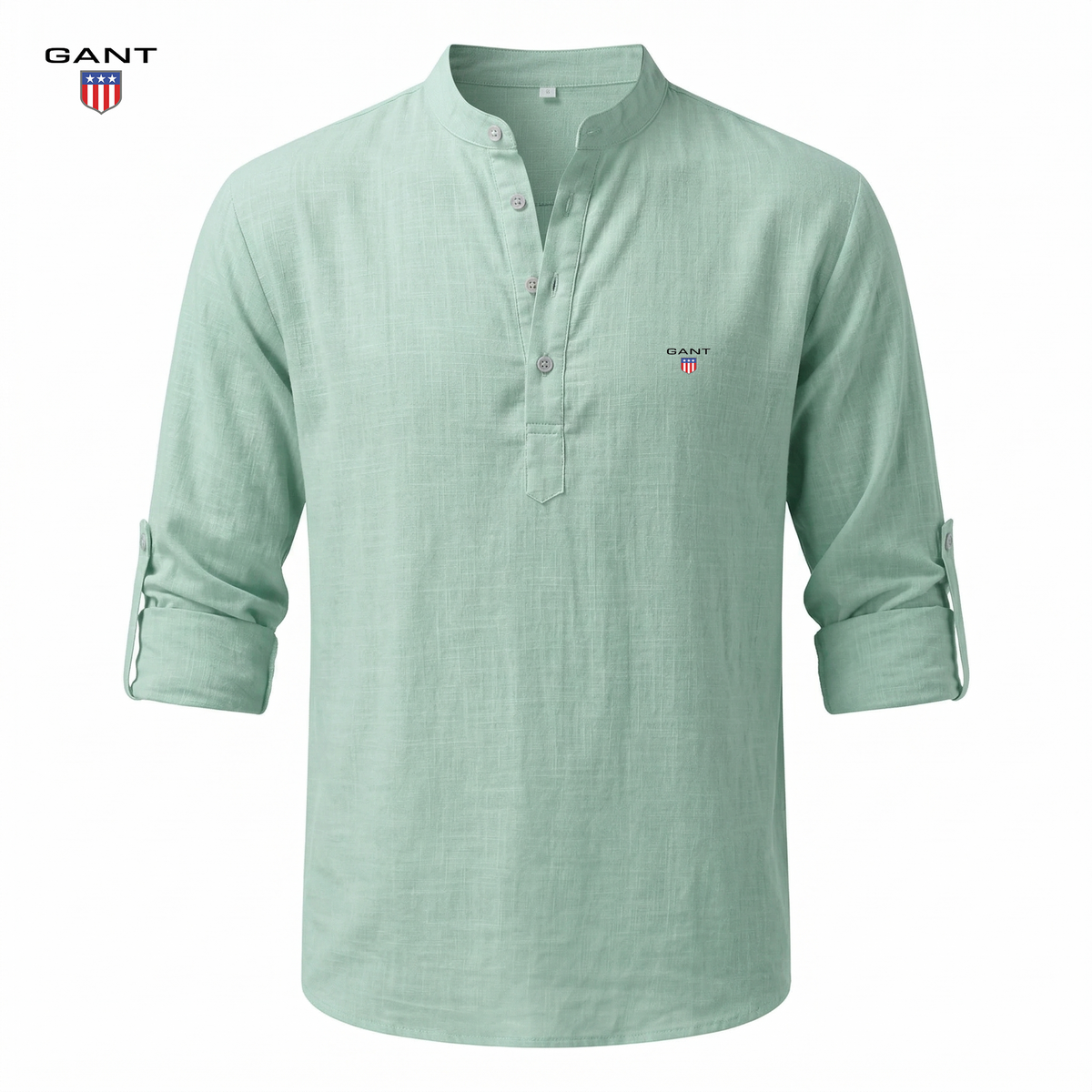 Casual Henley Skjorta