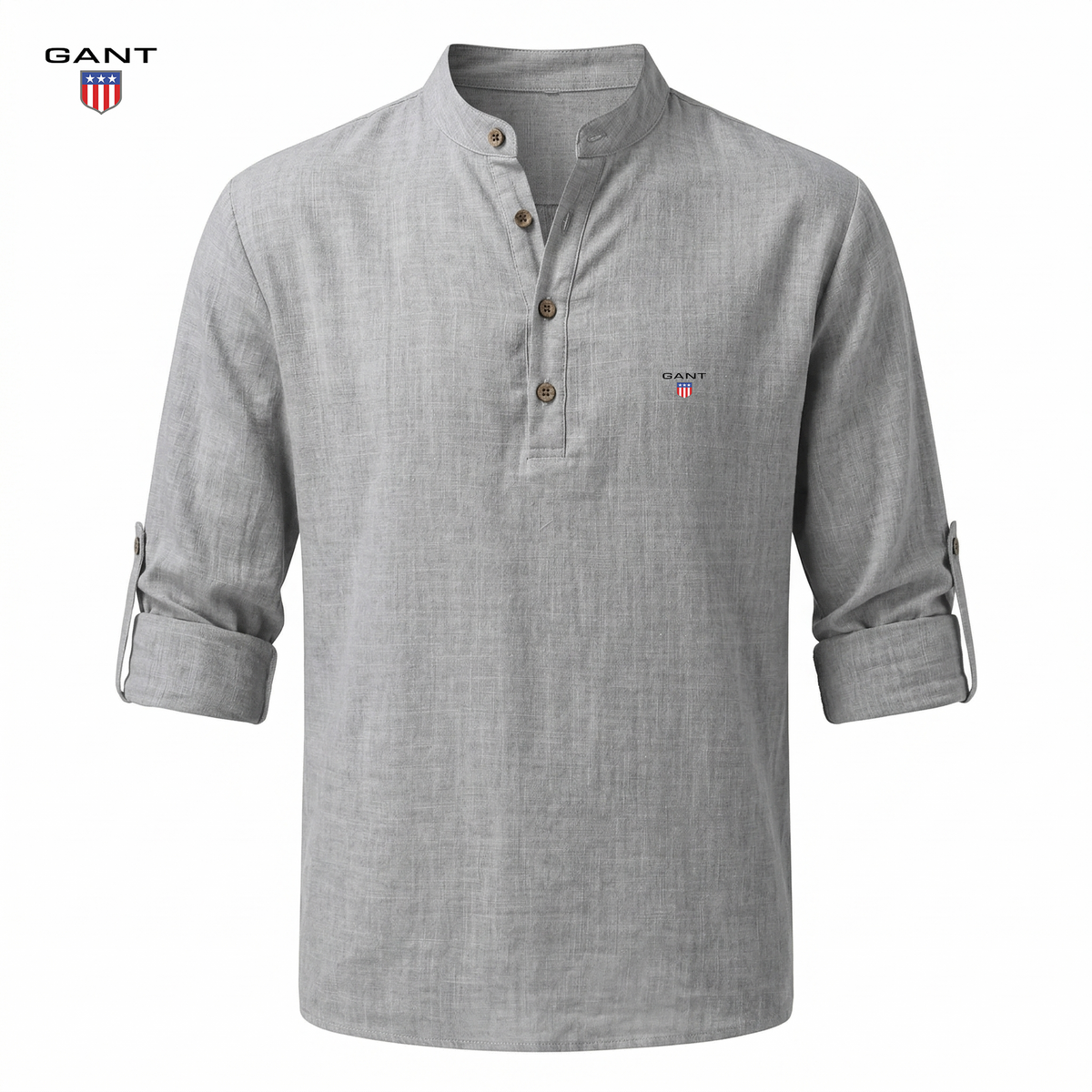 Casual Henley Skjorta