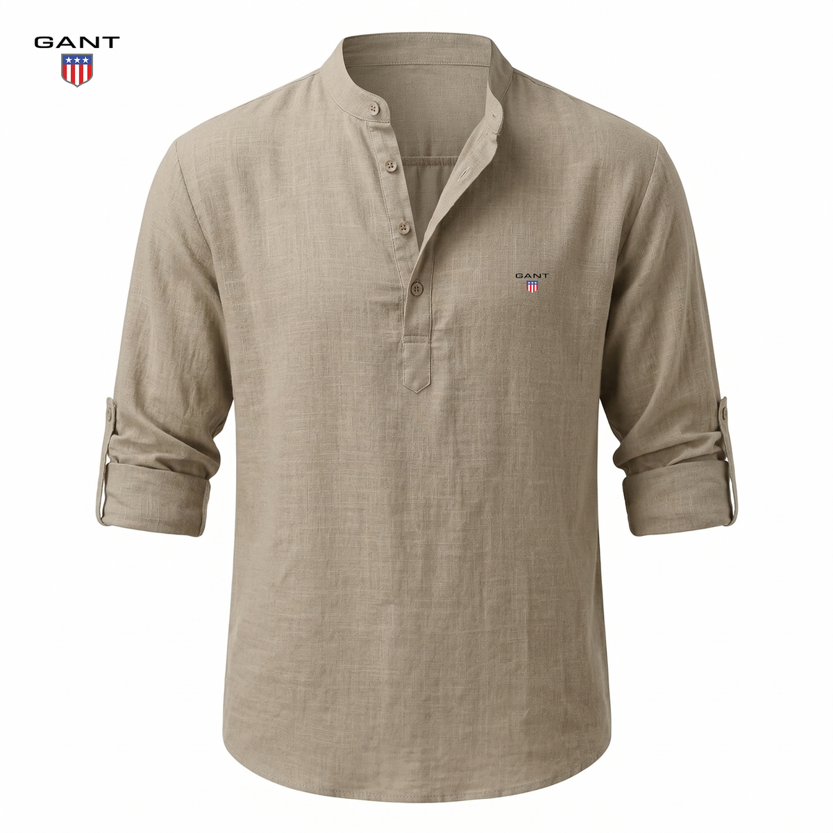 Casual Henley Skjorta