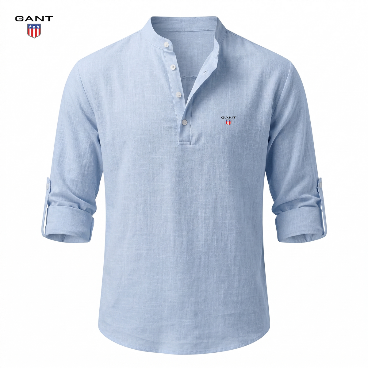 Casual Henley Skjorta