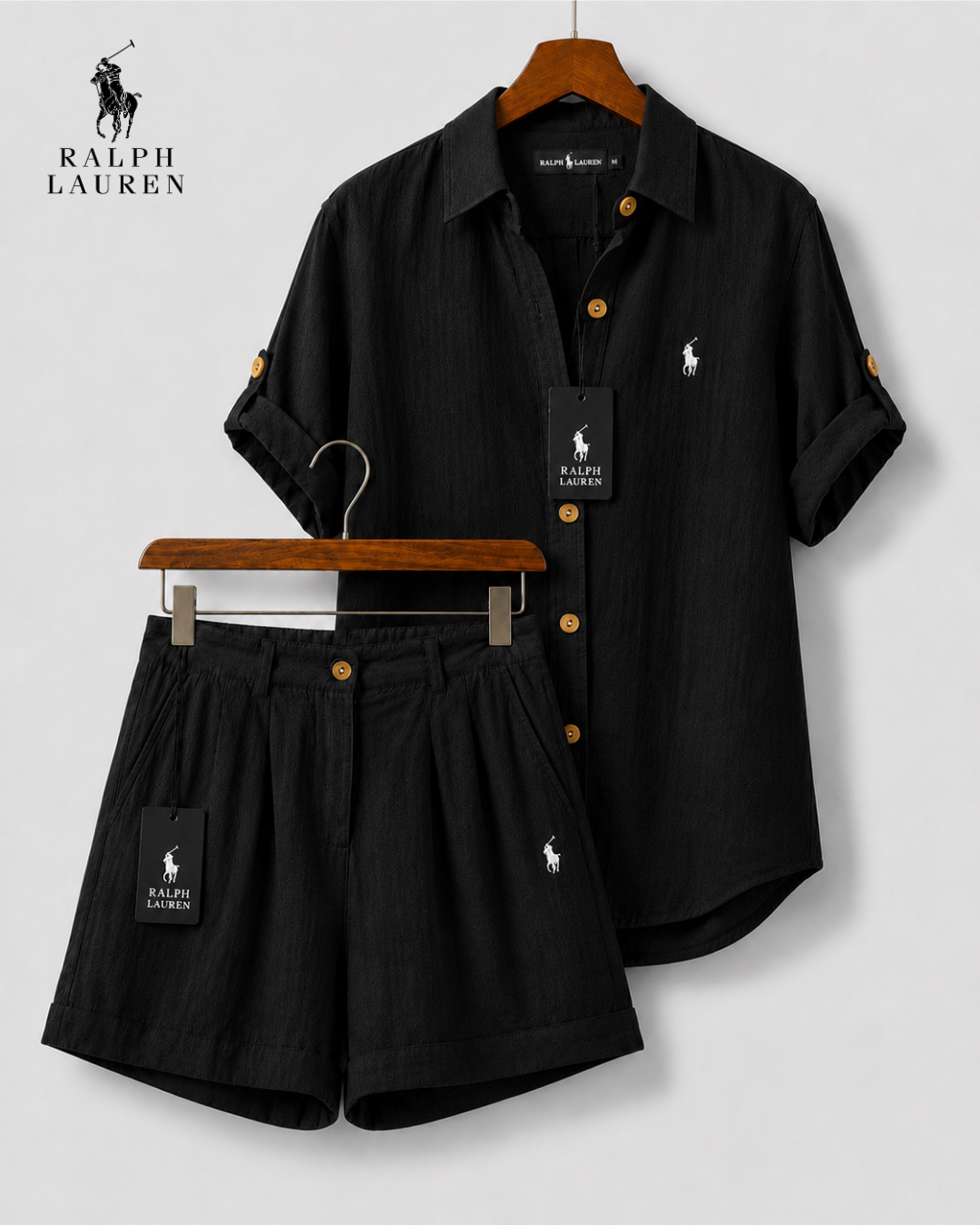 RL™ Women's Premium Linen Shirt & Shorts Set