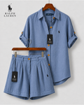 RL™ Women's Premium Linen Shirt & Shorts Set