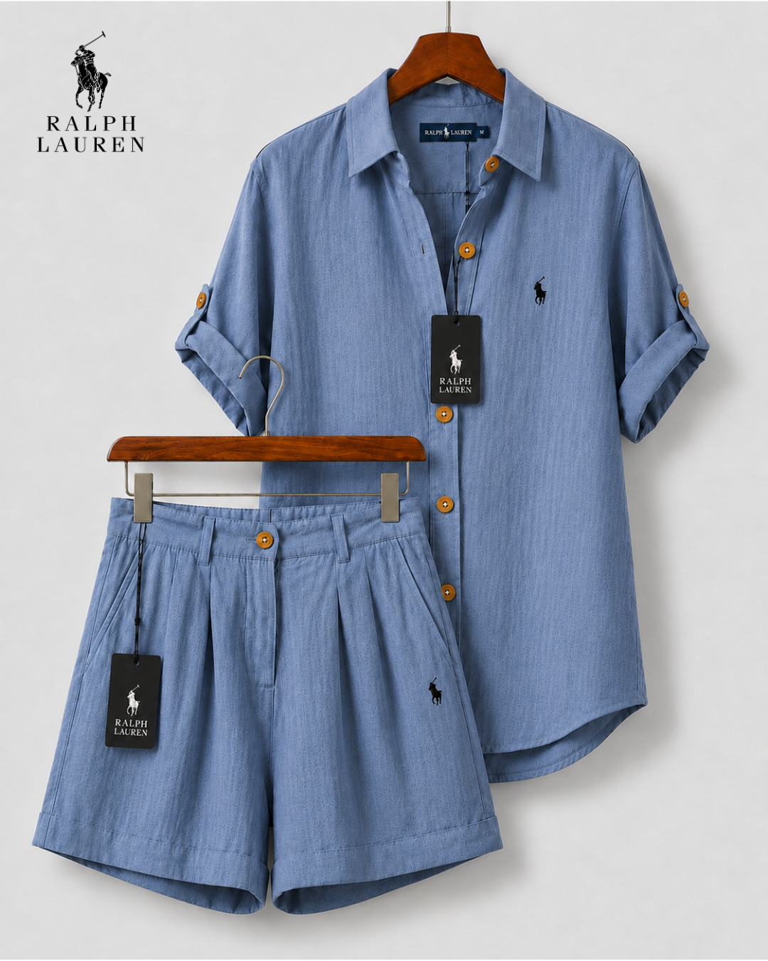RL™ Women's Premium Linen Shirt & Shorts Set
