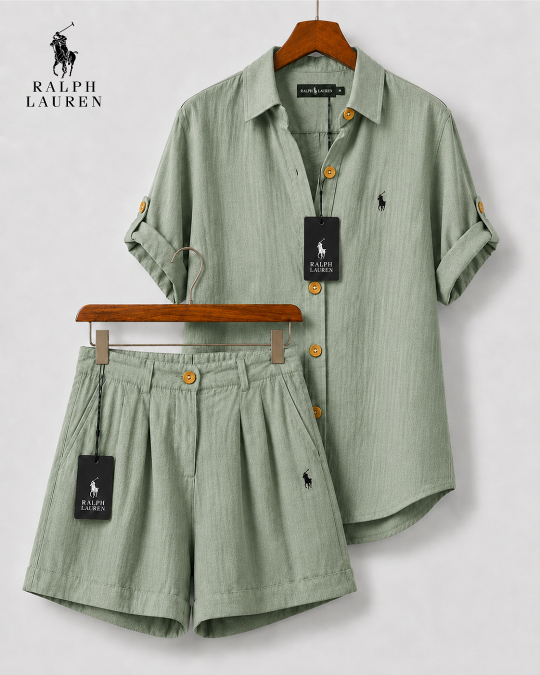RL™ Women's Premium Linen Shirt & Shorts Set