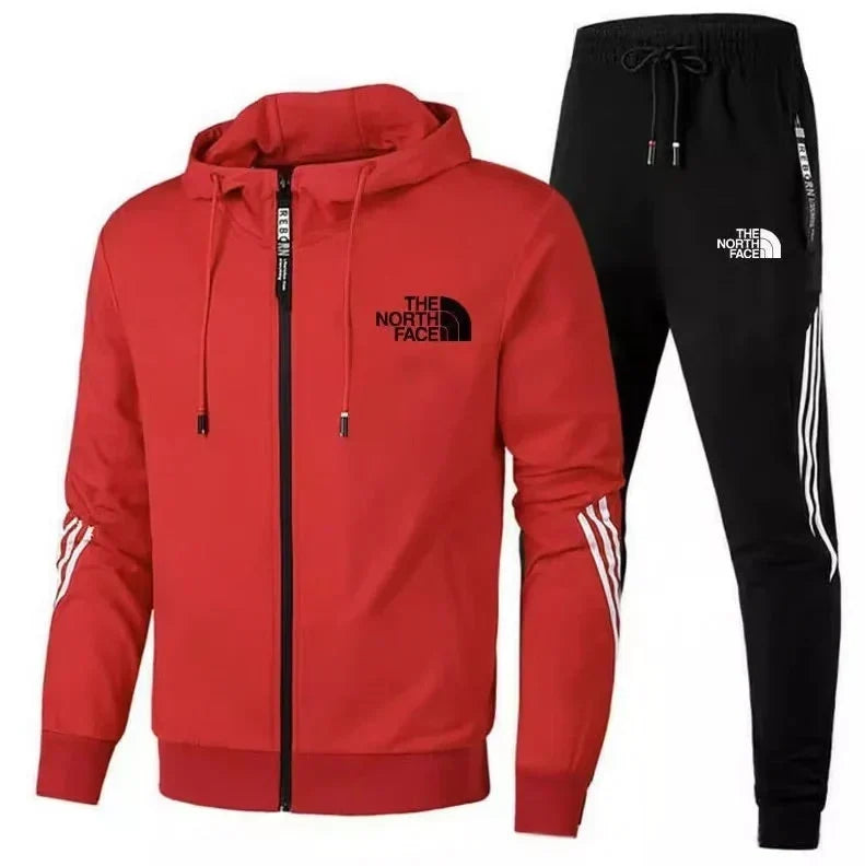 TNF™ | Men's Premium Zip Up Hooded Tracksuit Set