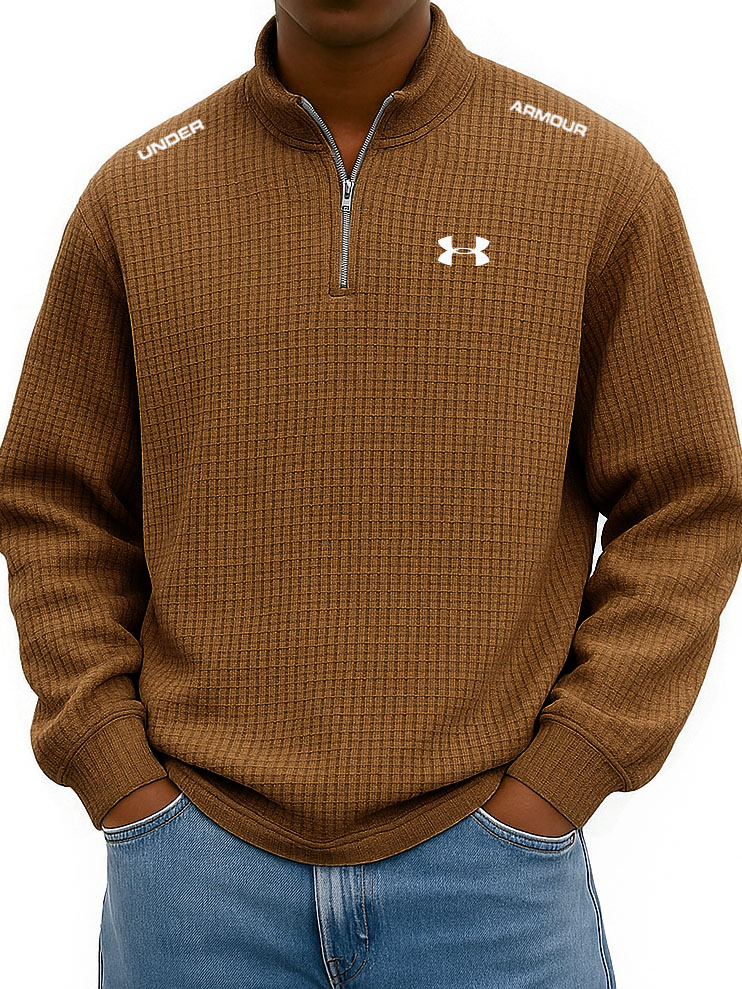 UA™ Men’s Waffle Quarter-Zip Top