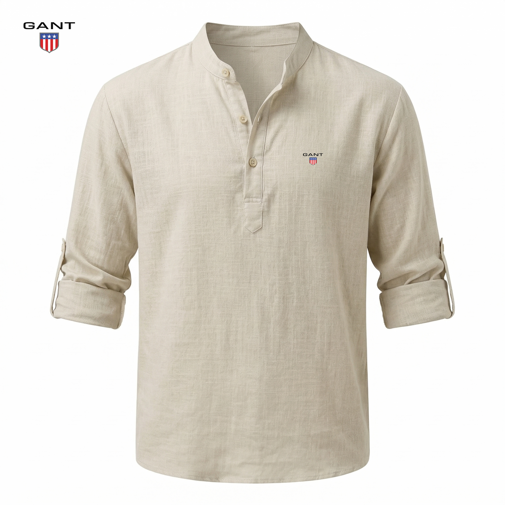 Casual Henley Skjorta