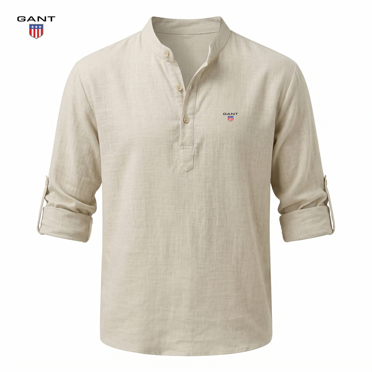 Casual Henley Skjorta
