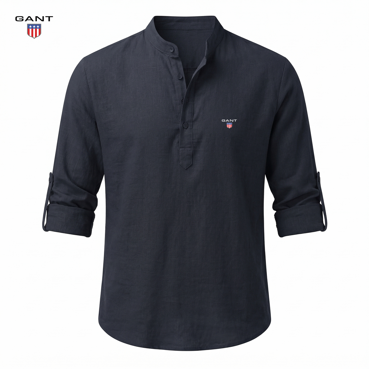 Casual Henley Skjorta